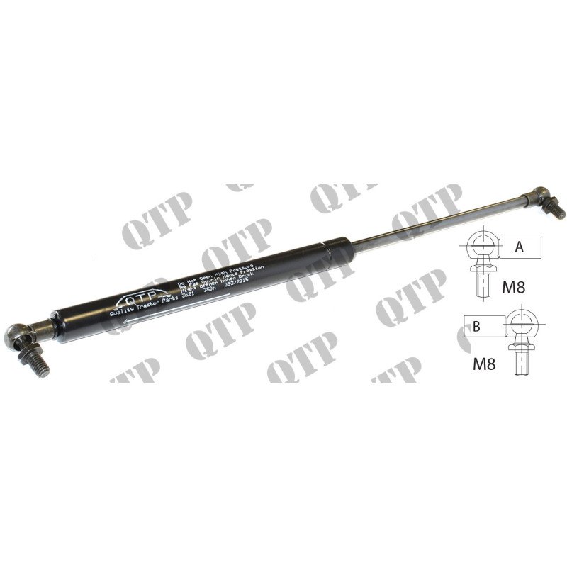 Vérin à gaz 410mm 350N Fenêtre arrière