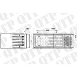 LED Headlamp Hi, Low & Side Beam