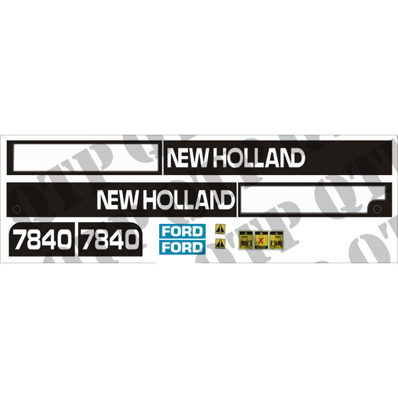 Kit d'autocollants Ford NH 7840